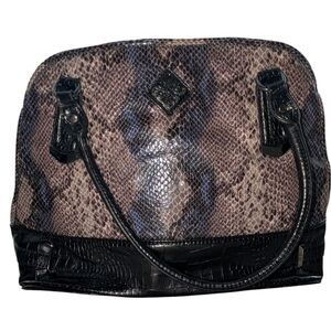 Vera Wang Snake Print Satchel